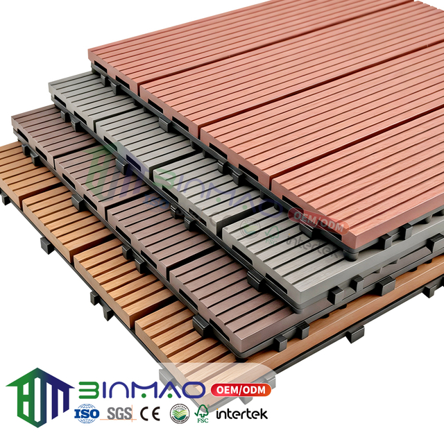Outdoor Snap-Lock Deck Tiles – Durable Modular Composite Flooring for Patio, Balcony & Garden