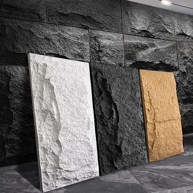 Luxury PU Faux Stone Interior Wall Panels for Modern Home and Commercial Decoration