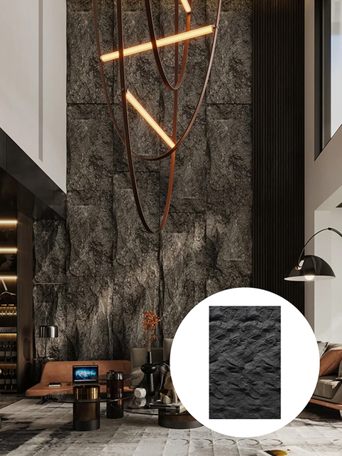 Indoor Flexible Stones Fire-Resistant Damage-resistant Structure