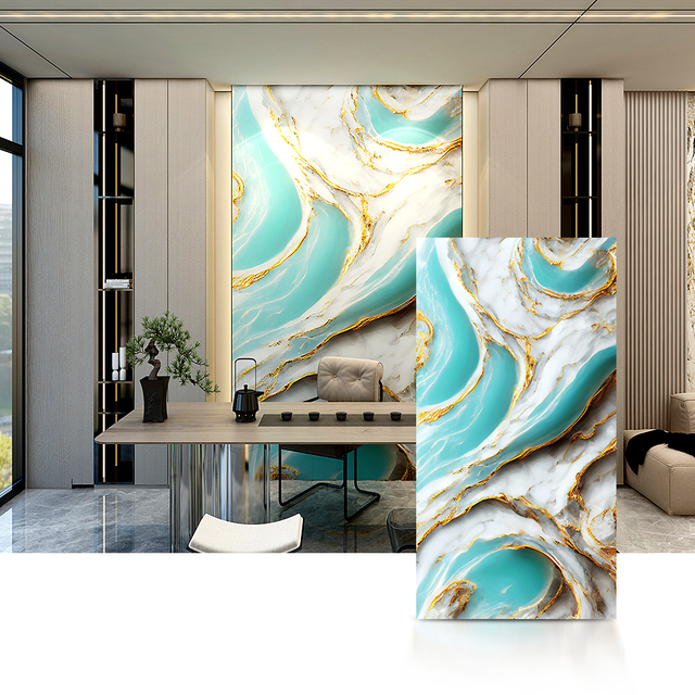 Luxury Marble-Effect PVC Wall Panels – Waterproof & Fire-Resistant Decorative Boards