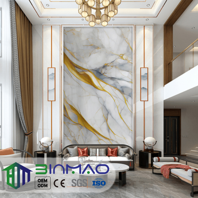 Stone Pattern PVC Wall Cladding – Luxury Decorative Panels for Interior Walls