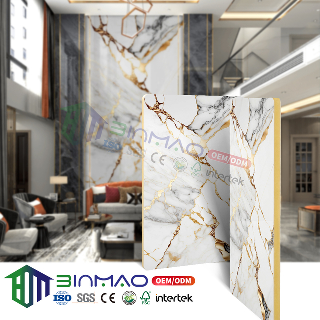 Modern Impact-Resistant Wall Cladding – Eco E0 Grade Waterproof & Fire-Safe Decorative Panel for Interior Walls