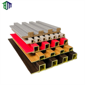 WPC Fluted Wall Panels Moisture-Proof Thermal Insulation Mold-Resistant Design