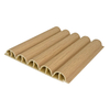 Indoor WPC 180 Five Semicircular Fluted Panels-B009-Modern Seamless Fit Hotel Lobby Design