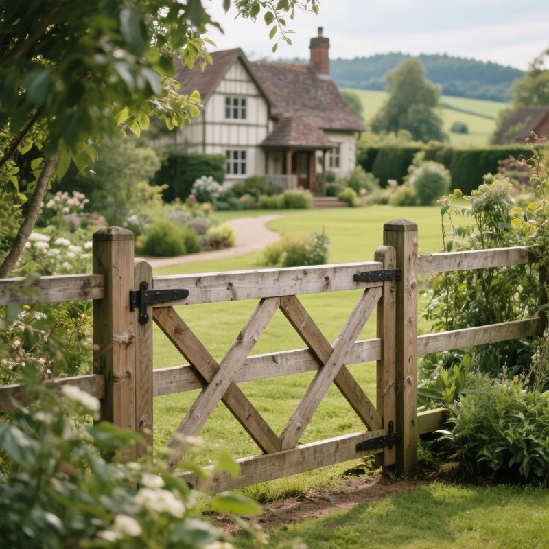 traditional wood fencing