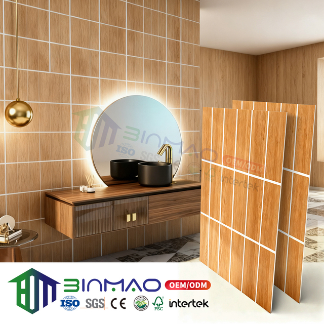 Premium SPC Interior Wall Panel – Fireproof & Waterproof Wall Cladding for Bathroom, Kitchen, Hotel & Villa Decoration