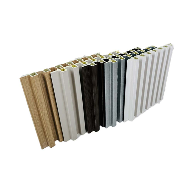 WPC Fluted Wall Panels Moisture-Proof Thermal Insulation Mold-Resistant Design