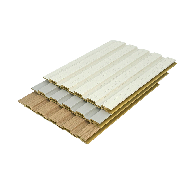 Indoor WPC 158 Fluted Panels-B005-Moisture Proof and Fire Resistant Wall Design