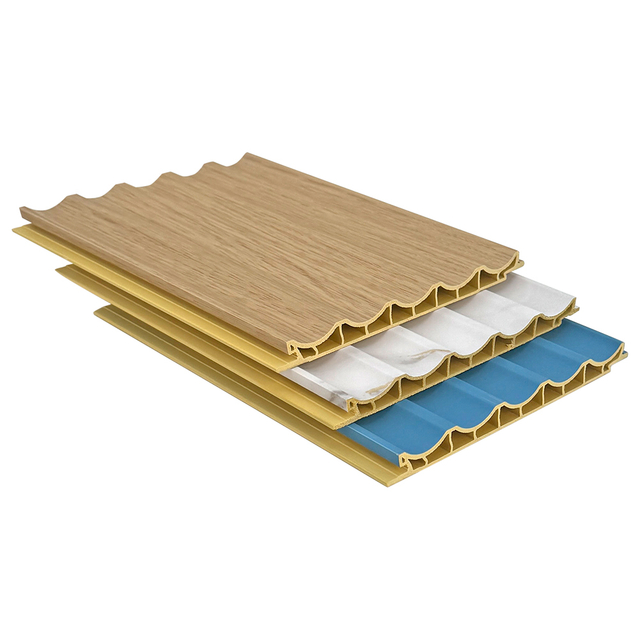 Indoor WPC 5 150 Five Concave Fluted Panels-B003- Moisture Resistant Eco-Friendly Wall Design