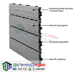 Outdoor Snap-Lock Deck Tiles – Durable Modular Composite Flooring for Patio, Balcony & Garden
