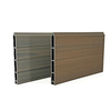 WPC Fence Panels Corrugated Metal Construction Rust Resistant