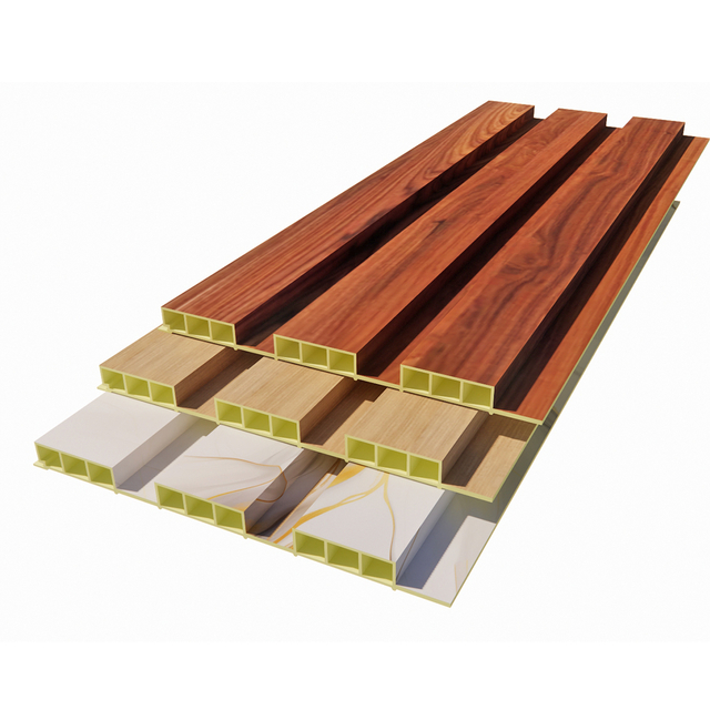 Indoor WPC Fluted Wall Panels with Soundproof and Thermal Insulation 204