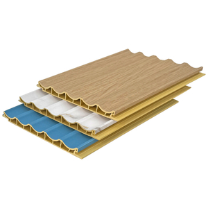 Indoor WPC Five Concave Fluted Wall Panels with Moisture Resistance and Eco Friendly Design 150