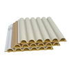 Indoor WPC 150 Six Semicircular Fluted Panels-B004-Moisture Resistant Wall Design with Thermal Insulation