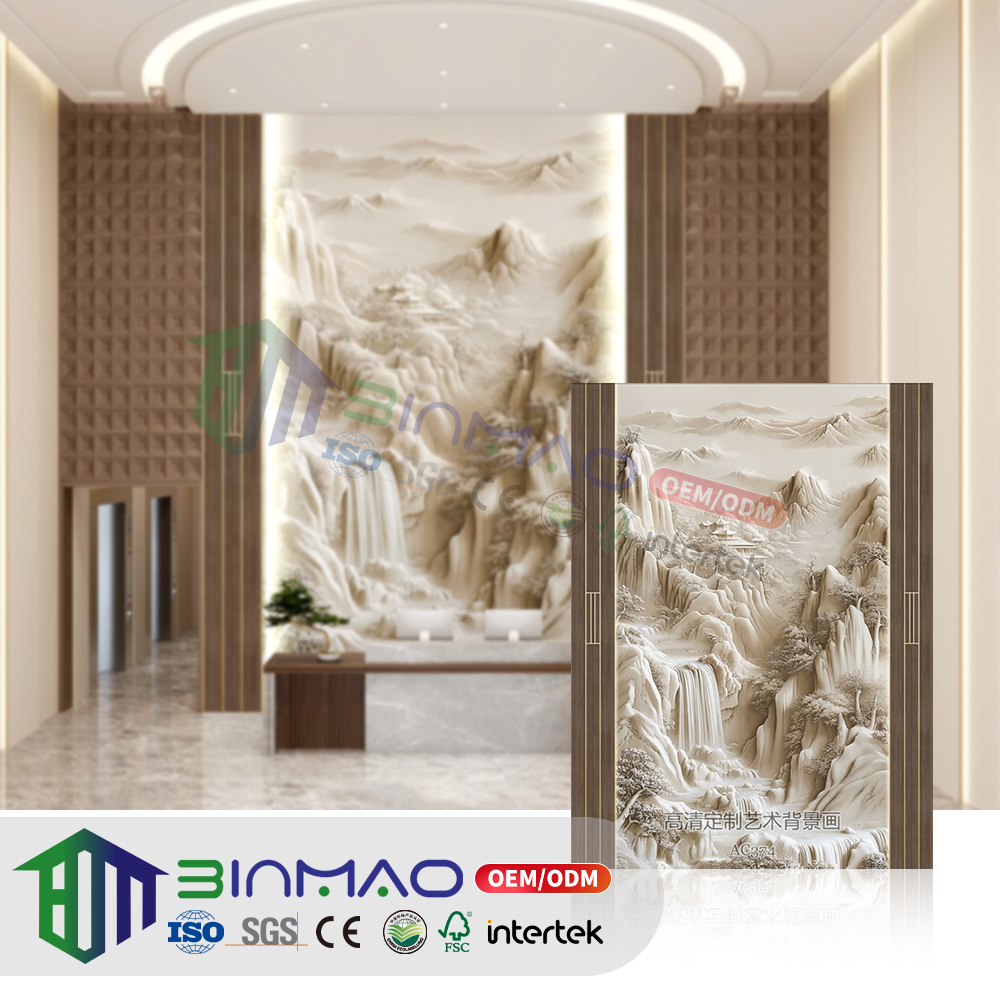 Binmao Premium Decorative Wall Panel for Background Walls — Modern Textured, Waterproof & Easy-Install Interior Cladding System for Home and Commercial Design