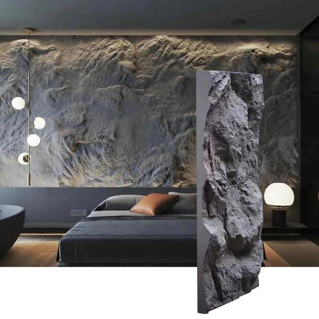 Waterproof PU Stone Panels Fire-Resistant Pressure-Proof Effortless Setup