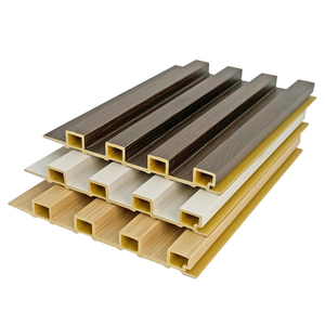 WPC Fluted Wall Panels Moisture-Proof Thermal Insulation Mold-Resistant Design