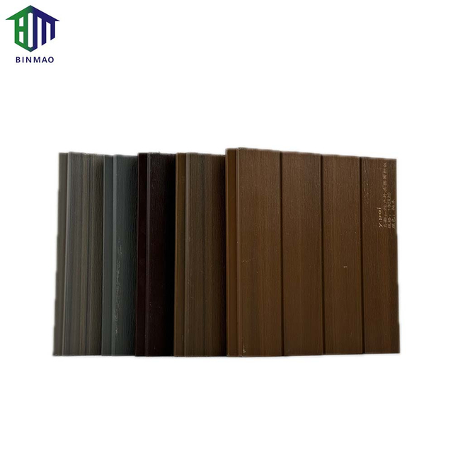 WPC Fence Panels Corrugated Metal Construction Rust Resistant