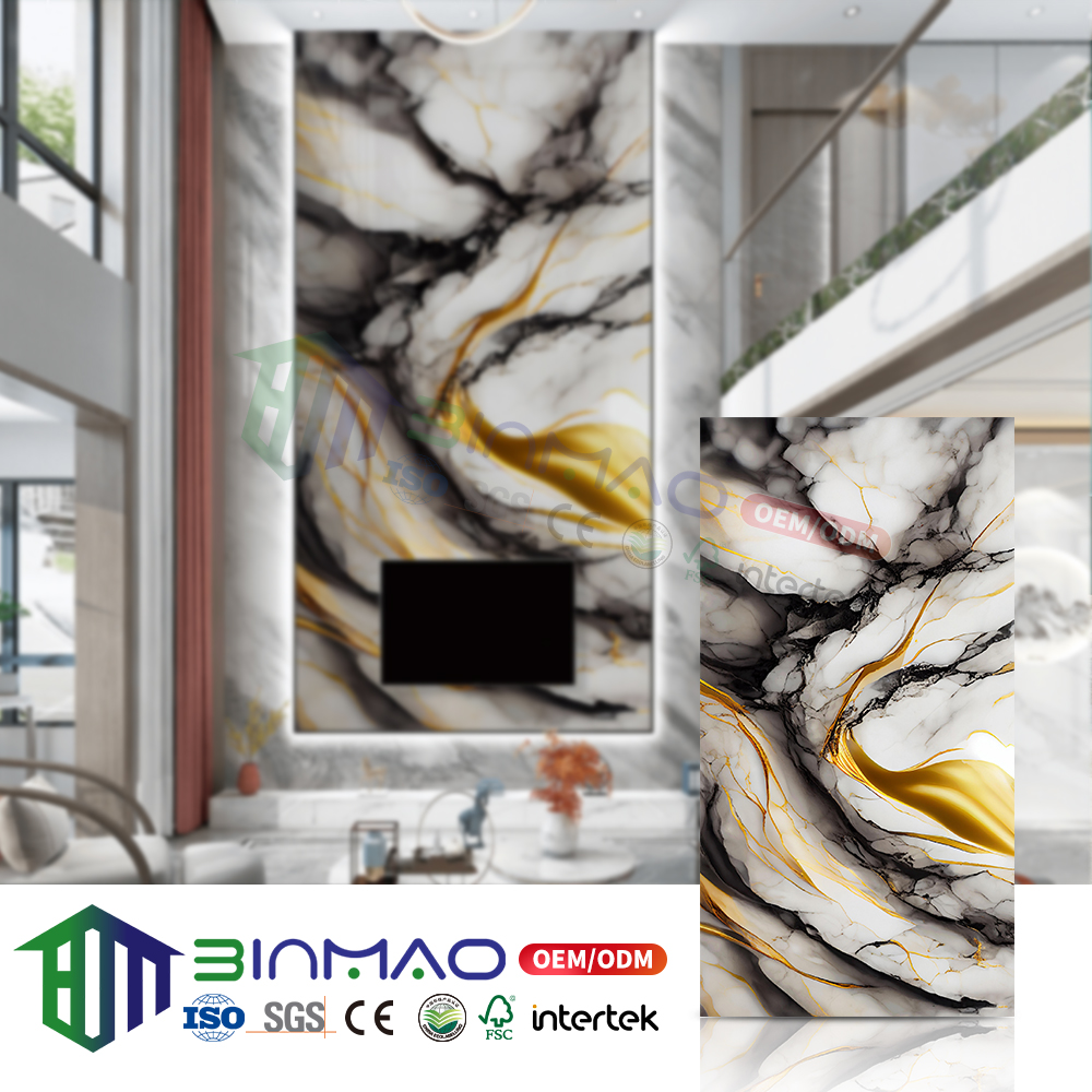 Contemporary Wall Panel Series – PVC, WPC, UV & SPC with Carbon Crystal Texture, Bamboo Fiber Structure & Anti-Impact Technology
