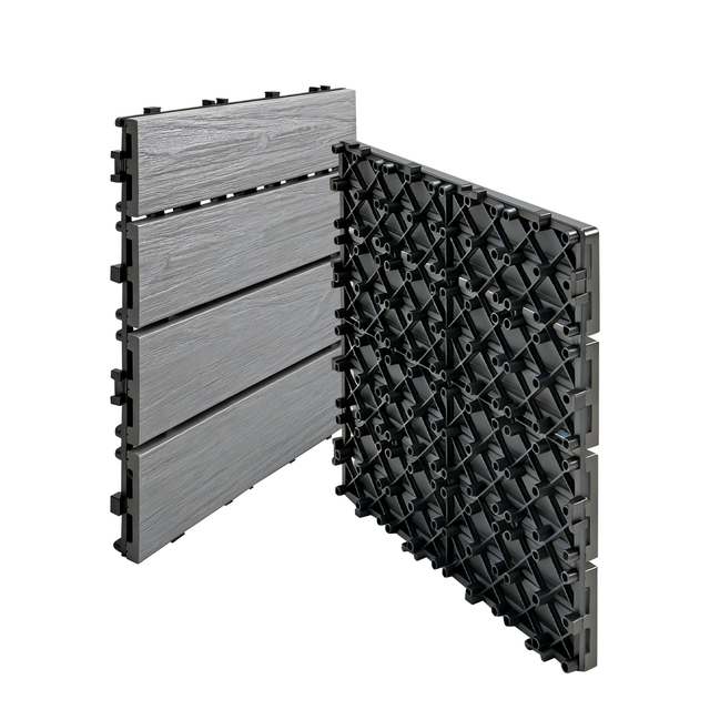 EcoDeck Interlocking Outdoor Floor Tiles – Weatherproof Modular Decking for Garden, Pool & Terrace