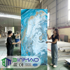 Modern Decorative PVC, WPC, UV & SPC Wall Panels with Carbon Crystal Texture, Shock-Resistant Design & Bamboo Composite Core
