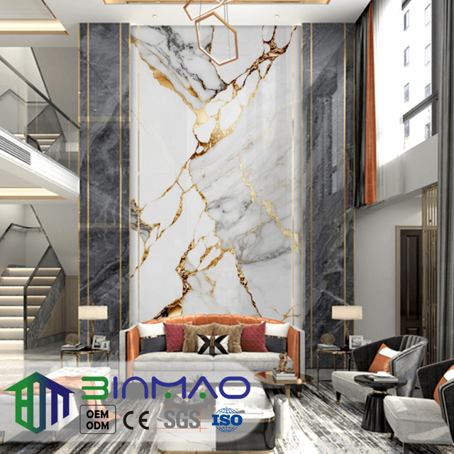 Elite Wall Panels – PVC, WPC, UV & SPC with Carbon Crystal Surface, Bamboo Fiber Reinforced & Impact-Resistant Design