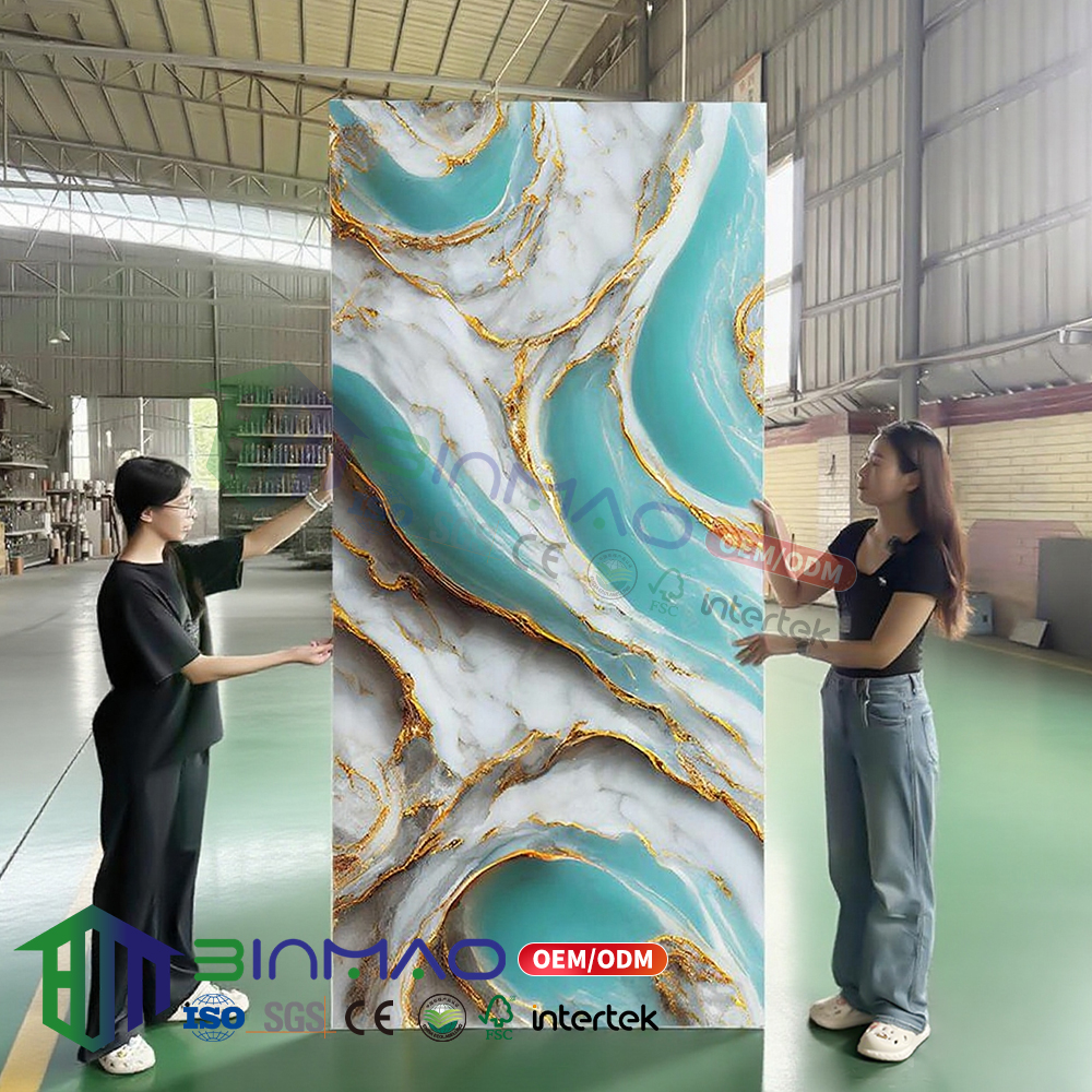 Contemporary Wall Panel Series – PVC, WPC, UV & SPC with Carbon Crystal Texture, Bamboo Fiber Structure & Anti-Impact Technology
