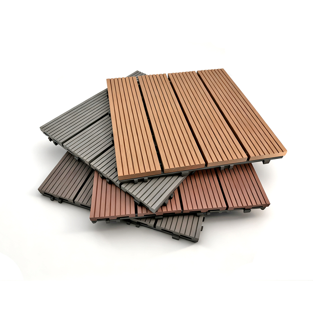 Snap-Lock Outdoor Composite Deck Tiles – Easy DIY Modular Flooring for Patio & Balcony