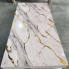 High-Gloss Waterproof SPC UV Marble Wall Panel for Interior Decoration