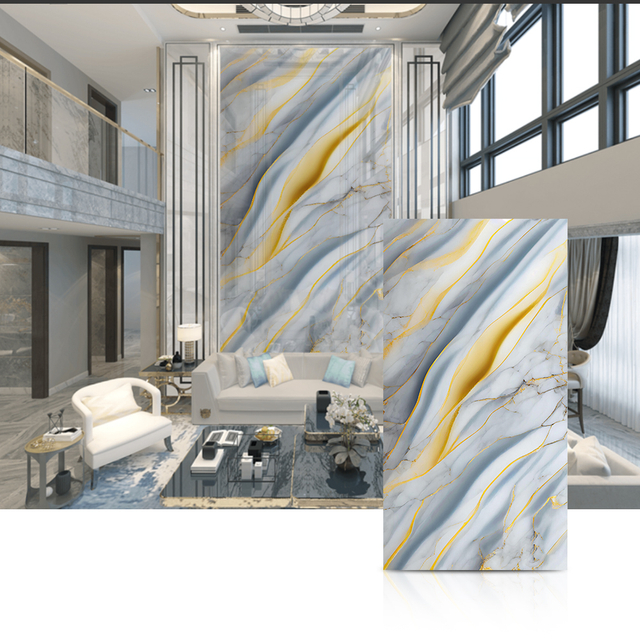 Premium Stone-Texture PVC Wall Panels – Waterproof, Fire-Resistant, Decorative Cladding