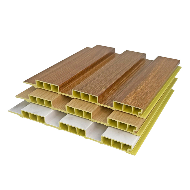 Indoor WPC 204 Fluted Panels-B006-Soundproof Thermal Insulation for Modern Homes