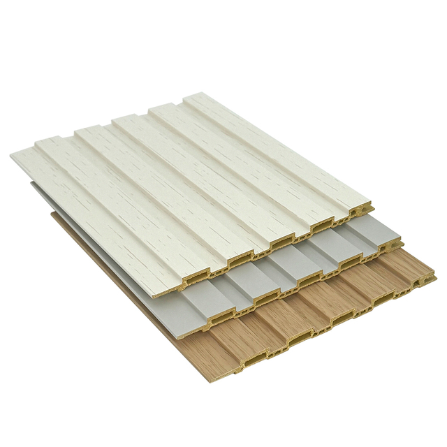 Indoor WPC 158 Fluted Panels-B005-Moisture Proof and Fire Resistant Wall Design