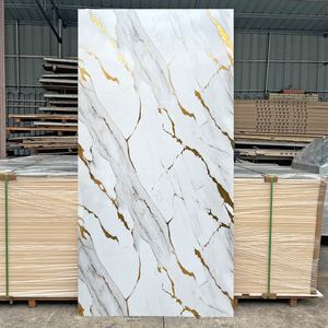 High-Gloss Waterproof SPC UV Marble Wall Panel for Interior Decoration