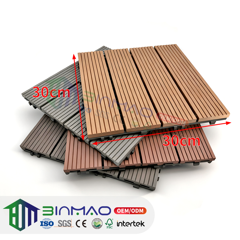 Outdoor Snap-Lock Deck Tiles – Durable Modular Composite Flooring for Patio, Balcony & Garden