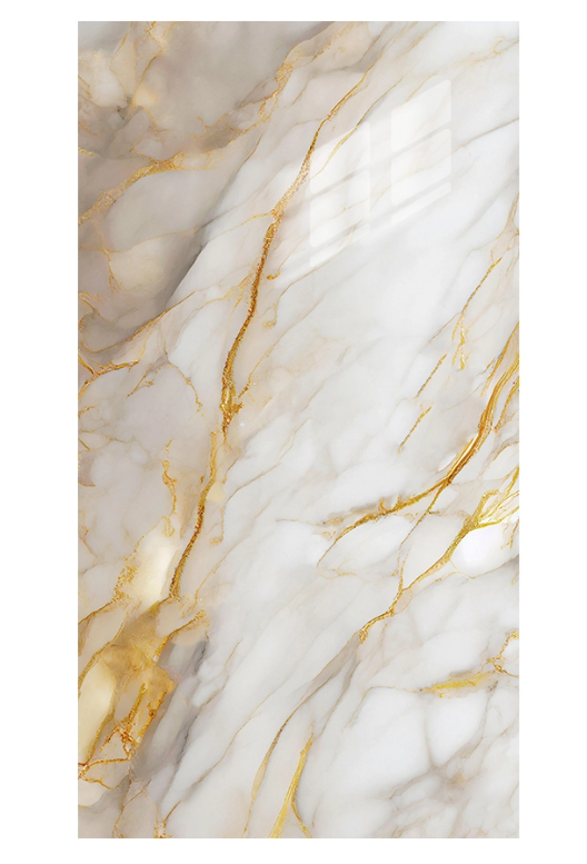 Stone Texture PVC Wall Panel Office Reception