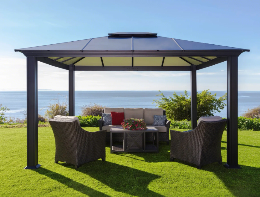 Hardtop Polycarbonate Aluminum Gazebo Patio Leisure